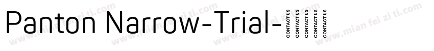 Panton Narrow-Trial字体转换